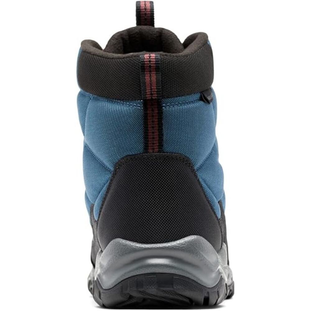 Columbia Men's Firecamp Boot Hiking Shoe, Petrol Blue/Black, Size 15 - Picture 4 of 5